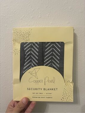 Copper Pearl Gray Security Blanket Set of Two